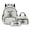 Gray-Deer Flower, variant on Kuiaobaty Crocodile Print Backpack and Lunch Box Set for Kids Boys Butterfly Flower Print Lunch Bag Pencil Case with Zipper Lightweight Backpack and Pencil Bag for School Camping Picnic