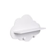 thumbnail image 2 of Surpdew Floating Cloud Shelves For Wall Entryway Wall Shelf With Hooks White Wavy Small Floating Shelves For Bathroom Living Room Bedroom Corner Nursery Decor White, 2 of 6