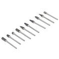 thumbnail image 3 of Carbide Burr Set, For  Carbide Bits Tungsten Steel 10 Different Shapes  For Woodworking, 3 of 8