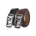thumbnail image 1 of Men's Robust Metal Leather 2 Pack Ratchet Belt, 1 of 5