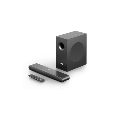 OXS S21 2.1 Channels Sound Bar with Subwoofer, Precision Sound with Deep Bass,180W Power, 3 EQ Modes, For Home Theater/Music/Game, For TV, PC, XBOX, PS4/5, Phone, Ultra Compact, Simple Setup, Black