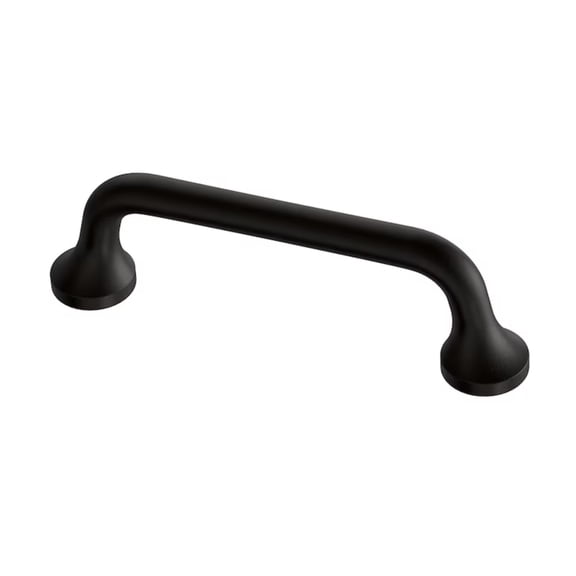 P48065W-FB 3" Matte Black Emma Cabinet Drawer Pull