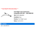 thumbnail image 2 of Front Right Lower Control Arm - Compatible with 2001 - 2006 BMW M3 2002 2003 2004 2005, 2 of 2