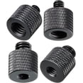 thumbnail image 1 of 2 juegos de adaptador 1/4 hembra a 3/8 macho y adaptador de 3/8 hembra a 1/4 macho adaptador de trípode de tornillo, adaptador de montaje de rosca para trípode, 1 of 5