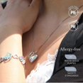 thumbnail image 2 of Heart Choker Necklace Women - Birthstone White Crystal Necklace Aesthetic Necklace, 2 of 3