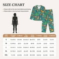thumbnail image 6 of Kll Jungle Animals Print Women'S Long Sleeve Pajamas With Pants Sleepwear Loungewear 2 Set-Small, 6 of 9
