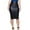 A-Black75, variant on XIAONU Women's Midi Pencil Skirt Leather High-Waisted Sexy Bodycon Elegant Office Wear Formal Skirt