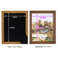 thumbnail image 6 of Wexford Home Textured 8" x 10" Walnut Picture Frame (Set of 6), 6 of 6