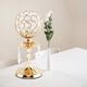 thumbnail image 5 of Candelabro de cristal, candelabro votivo, candelabro de pilar, soporte para velas Dorado S, 5 of 8