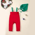 thumbnail image 3 of Winter Girls Bodysuit Outfit With Hat And Suspenders Soft Thermal Baby Jumpsuit Romper For Toddler Holiday Party Wear, 3 of 3
