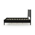 thumbnail image 5 of Camaflexi Mid Century Platform Bed with Solid Wood Bed Frame and Headboard, Queen, Black, 5 of 8