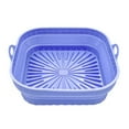 thumbnail image 1 of BUYISI Versatile Silicone Air Fryer Pot Suitable For Roasting Baking And Microwaving Blue, 1 of 6