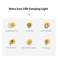 thumbnail image 2 of Lámpara de campamento vintage luz de viaje regulable resistente al agua para exteriores (blanco B) JShteea Para estrenar, 2 of 9