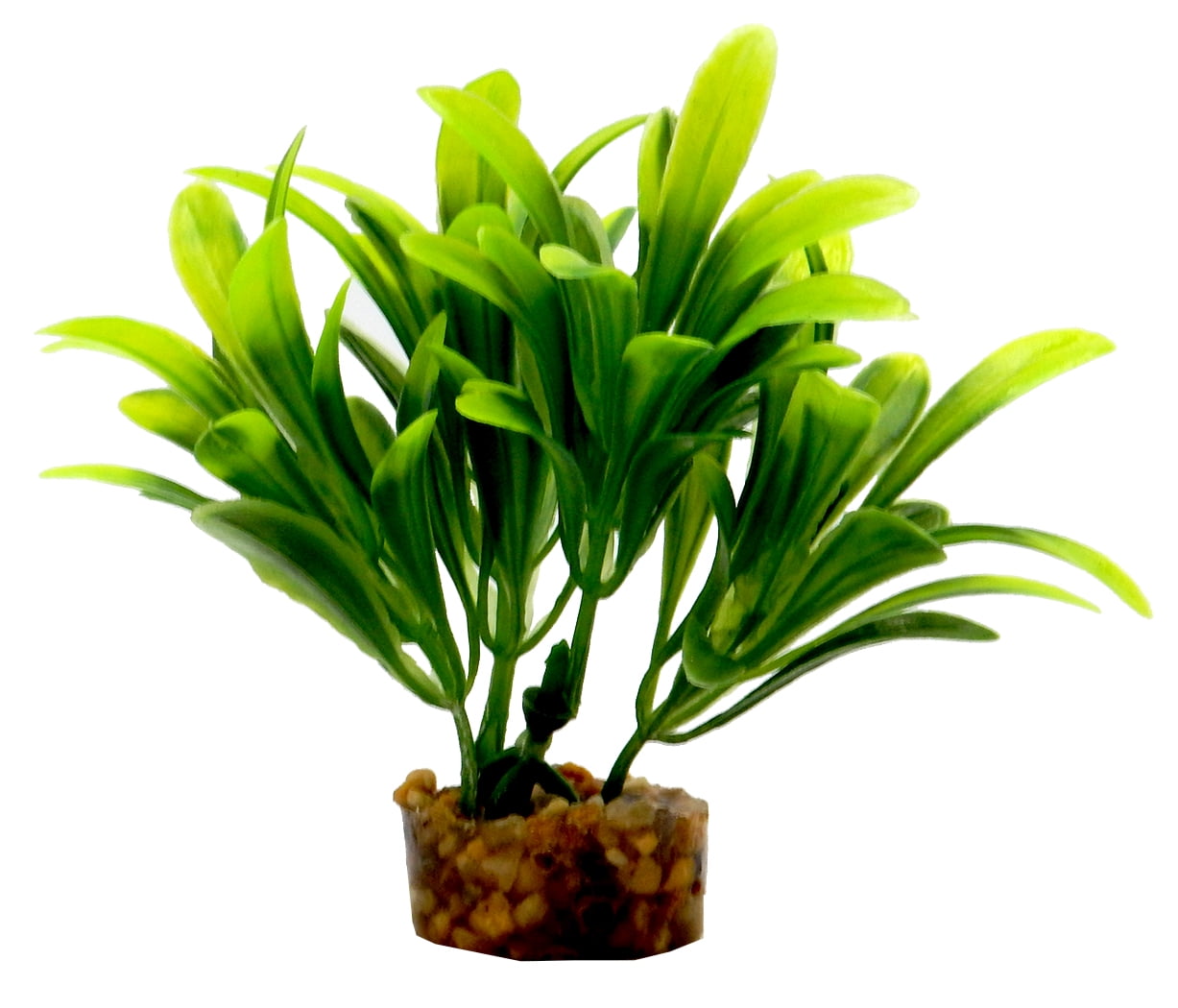 (6 pack) Aqua Culture Value Aquarium Plant Decoration - Green