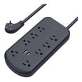 thumbnail image 1 of Multicontacto de Pared Onn con 8 Salidas de CA y 2 Puertos USB 100009088, 1 of 4