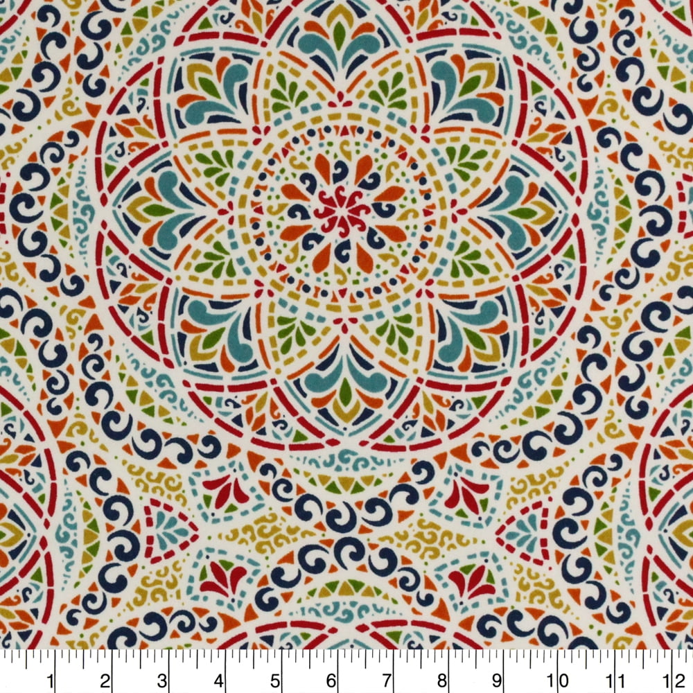 Berkshire Home 100% Polyester 54" Indoor/Outdoor Zen Fiesta Fabric, by the Yard