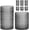 Gray, variant on Hobnail Drinking Glasses Set of 12, 12 Oz Highball Glasses & 10 Oz Cocktail Glasses, Clear Embossed Boho Glass Cups Kitchen Bar Tumbler Glassware Set for Whiskey, Beer, Juice, Milk