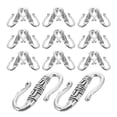 thumbnail image 4 of 20 piezas de plata tibetana en forma de S con cierre de gancho y pulsera para hacer joyas, 4 of 5