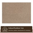 thumbnail image 4 of Well Woven Leifen Taupe Indoor / Outdoor Flat Weave Pile Solid Color Pattern Area Rug 8x10 (7'10" x 9'10"), 4 of 8