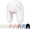 White, variant on Trapper Hat for Women Ladies Russian Ushanka Furry Winter Hat with Ear Flaps Fuzzy Warm Black White XL