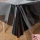 thumbnail image 1 of Mantel de plástico transparente de 54 x 108 pulgadas, 100% impermeable, a prueba de aceite, mantel de PVC de vinilo a prueba de derrames, protector de mantel rectangular lavable para mesa de comedor, uso en exteriores e interiores ER, 1 of 5