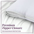 thumbnail image 4 of CIRCLESHOME Throw Pillow Protectors - 100% Cotton Breathable Pillowcases - 24 X 24 Square Pillowcases - Protects Pillows from Dirt, Dust and Debris (Square Pillow - 2 Pack- 24x24), 4 of 8