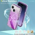 thumbnail image 4 of Dteck for iPhone 14 Plus Case, Not-Yellowing Full Cover with Built-in Screen Protector, Military Grade Drop Protection Shockproof Phone Case for iPhone 14 Plus, Gradient Purple, 4 of 8