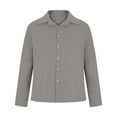 thumbnail image 5 of yillto Men Dress Shirts Collar Button down Causal Business Long Sleeve Shirt Blouse S-XXXL, 5 of 6