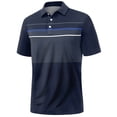 thumbnail image 2 of Kcolen Mens Polos Shirts Mens Casual Breathable Mesh Print Polo Shirt Summer Short Sleeve Vacation Button Beach Stretchy Golf Shirts, 2 of 5