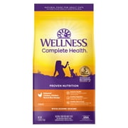 Wellness Complete Health Adult Dry Cat Food, Natural, Wholesome Grains Kibble, Chicken Recipe, 5 lb Bag