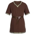 thumbnail image 1 of Men Medieval Costume Renaissance Templar Knight Vintage Tunic Tops, 1 of 6