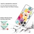 thumbnail image 3 of Colorful Flower Pattern Case for iPhone 13 Pro Max,Aesthetic Art Design Pattern Soft Full TPU Bumper Cover, 3 of 5