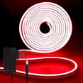 thumbnail image 1 of WANGQ LED Strip White 16.4ft/5m Neon Strip 12V Silicone Waterproof Flexible LED Neon Rope Light (Power Adapter Not Included), 1 of 6