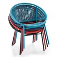thumbnail image 2 of Mainstays Rope Wicker Stacking Chair, 2 of 7