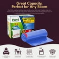 thumbnail image 3 of PAMI Tall Drawstring Trash Bags Thick Trash Can Liners Plastic Garbage Bags, 13 gal Blue 60-Pack, 3 of 5