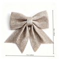 thumbnail image 7 of Wooowa Christmas Glitter Fabric Bows Pre Tied Sparkly Bow Ornaments 6.69x7.09 Inch for Tree Wreath Garland and Holiday Gift Box Home Decoration, 7 of 7