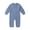 Light Blue, variant on EnJoCho Kids Fall Solid Romper Toddler Boys Girls Long Sleeve Button Jumpsuit Winter Ribbed Knit Bodysuit with Pocket Home Casual Sleep Outing Clothes