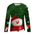 thumbnail image 4 of WXLWZYWL Men's Christmas Sweatshirt Crewneck Trendy Big and Tall Santa Printed Sweatshirts Pullover Tops Party Apparel, 4 of 5