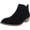 Black, variant on Journee Collection Womens Ramsey Block Heel Ankle Boots Black 10 Medium (B,M)