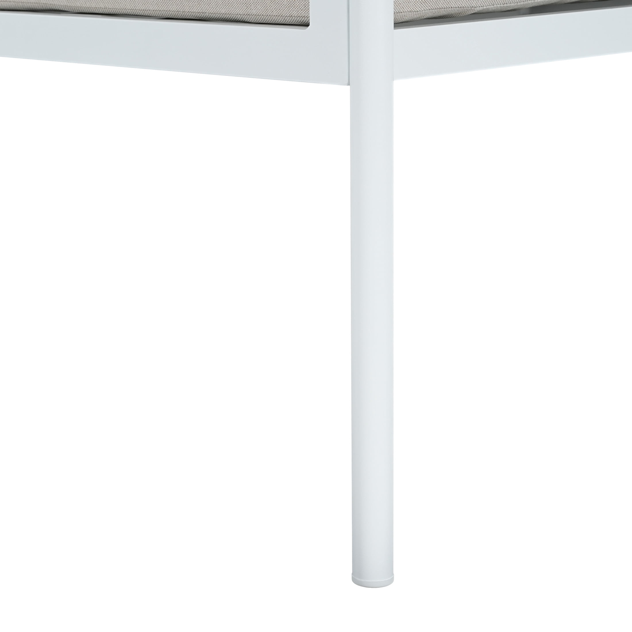 Christopher Knight Home Outdoor Dining Chair, All-Weather Aluminum Frame with Cushions, White+Beige, Set of 2