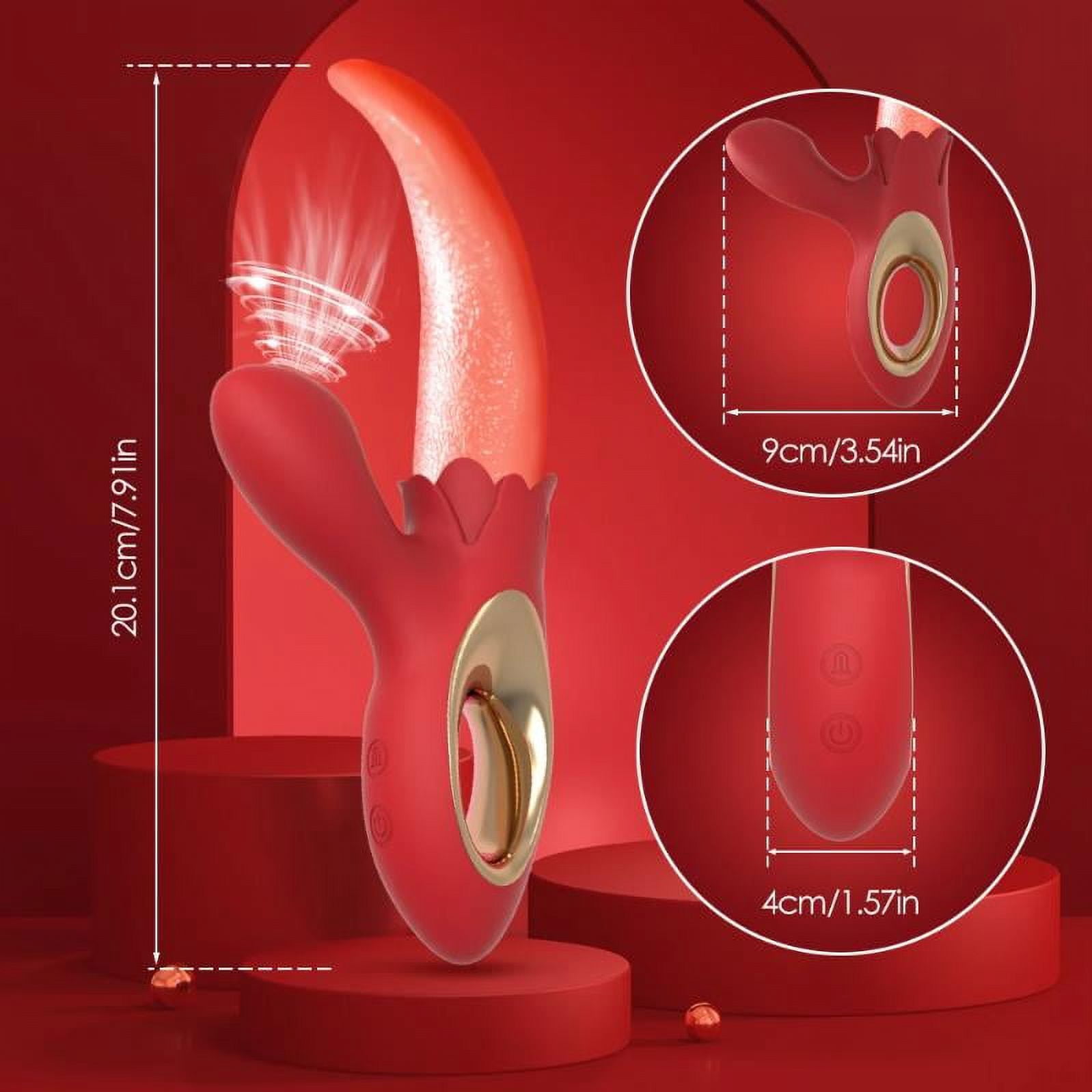 Lkiuynn Tongue Sucking Vibrator, Clit Stimulator Tongue Licking Vibrators for Women,  Adult Sex Toys