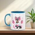 thumbnail image 5 of Faith Love Hope Schnauzer Breast Cancer Awareness Survivor 11oz Accent Two-tone Mug Miniature Schnauzer Dog Lover Coffee Tea Cup - 02017, 5 of 5