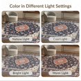 thumbnail image 7 of ODIKA Vintage Distressed Scroll Ornate Border Large Dining Table Burnt Pet Friendly & Kids Safe Bedside for Bedroom, Nursery, RV, 7 of 7