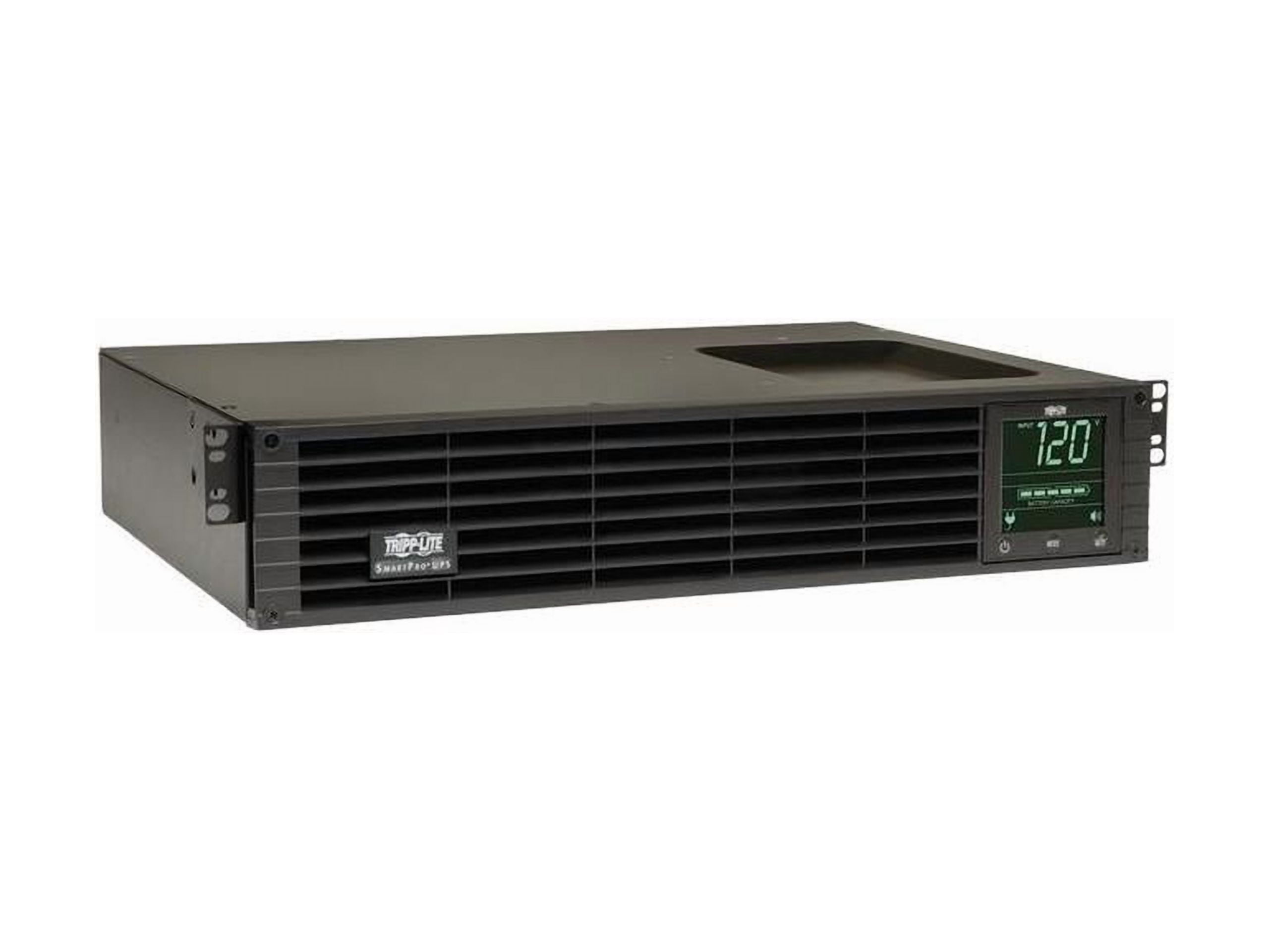 Tripp Lite UPS Smart 750VA 600W 120V LCD USB DB9 Ext Run WEBCARDLX 2URM