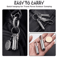 thumbnail image 3 of 2X Small Pocket Pill Box Keychain,Portable Pill Case Stainless Steel Travel Pill Container Keychain Pill Holder, 3 of 6