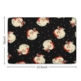 thumbnail image 5 of Black Christmas Santa Pattern Flannel Non Slip Door Rugs,Washable Door Mats Indoor,Decorative Door Mats,Dirt-Resistant and Absorbent Doormat for Entrance,Bedroom,Kitchen,Bathroom,23.5x16in(60x40cm), 5 of 5