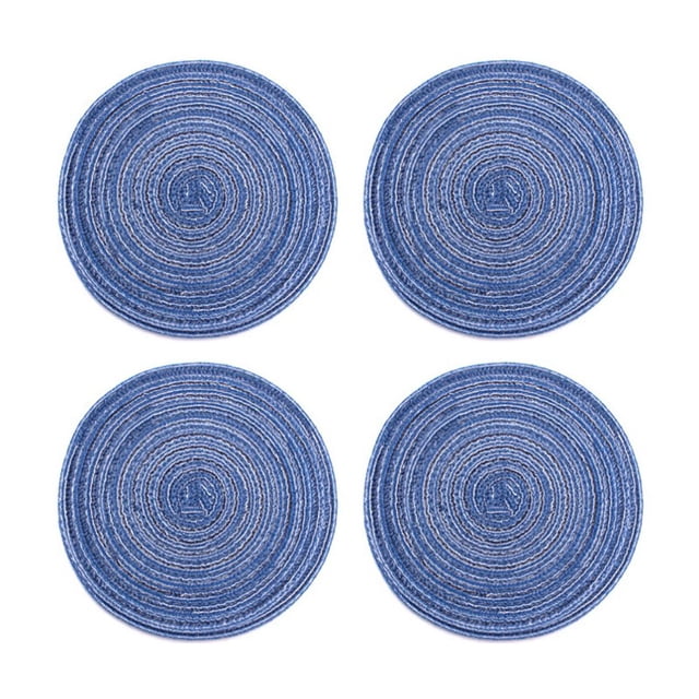 Tapete para plato de tazón, posavasos circulares para tazas, posavasos para bebidas, almohadilla para taza con aislamiento térmico, Ultra sensible, 4 Uds.