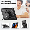 thumbnail image 5 of Tablet Case for Apple iPad 7th/8th/9th Generation 10.2-in Shockproof Rugged Cover with Rotating Stand & Pencil Holder, 5 of 9