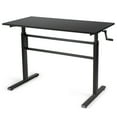 thumbnail image 6 of Gymax Standing Desk Height Adjustable Sit to Stand Workstation w/Crank Handle Black, 6 of 10