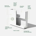 thumbnail image 3 of Veradek Block Series Span Medium 30" Plastic Planter - White, 3 of 12